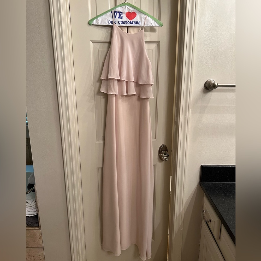 Jenny Yoo bridesmaid dress Charlie in champagne